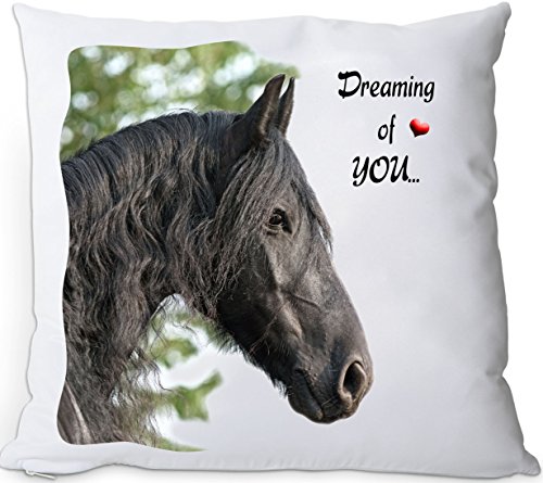 Nanyuk +++ Friese Friesenpferd Pferd - Kuschelkissen/Kissen | Pillow/Kussen - FRI 03 von Nanyuk