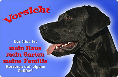 Nanyuk +++ Labrador Retriever - Metall Warnschild Schild Hundeschild Sign - LAB 55 T1 S von Nanyuk