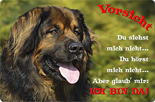 +++ LEONBERGER - Metall WARNSCHILD Schild Hundeschild Sign - LEO 10 T2 von Nanyuk