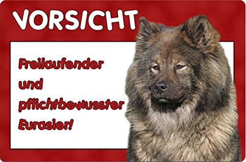 Nanyuk +++ Eurasier - Metall Warnschild Schild Hundeschild Sign - EUR 08 T6 von Nanyuk