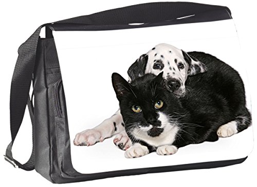 Nanyuk +++ Hund & Katze TIERFREUNDSCHAFT Dalmatiner - COLLEGETASCHE Tasche UMHÄNGETASCHE Schultertasche - TIF 05 Nanyuk +++ Hund & Katze TIERFREUNDSCHAFT Dalmatiner - COLLEGETASCHE Tasche UMHÄNGETASCHE Schultertasche - TIF 05 von Nanyuk