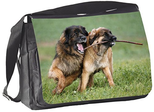 Nanyuk +++ Leonberger - COLLEGETASCHE Tasche UMHÄNGETASCHE Schultertasche - Leo 02 von Nanyuk
