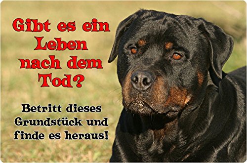 Nanyuk +++ Rottweiler - Metall Warnschild Schild Hundeschild Sign - RTW 21 T19 von Nanyuk