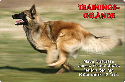 +++ TERVUEREN Belgischer Schäferhund - Metall WARNSCHILD Schild Hundeschild Sign - TRV 04 T20 von Nanyuk