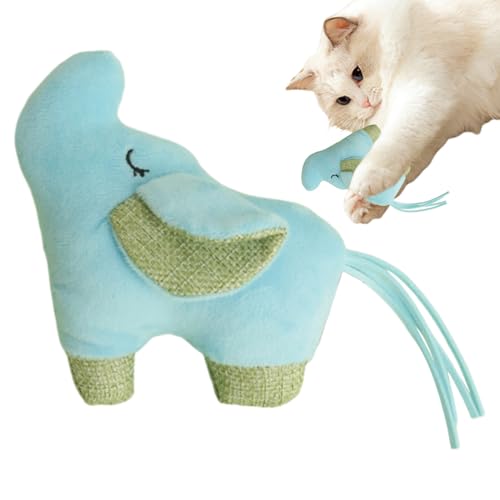 Catnip Toys - Interaktives Katzenspiel, Crinkle Sound Teaser | Plüsch -Elefantenspielzeug, Kätzchen -Kauhilfe, Tierhilfsmittel, Innenjagd Und Kratzerzubehör, Mentales Stimulationsspiel, Langeweile Catnip Toys - Interaktives Katzenspiel, Crinkle Sound Teaser | Plüsch -Elefantenspielzeug, Kätzchen -Kauhilfe, Tierhilfsmittel, Innenjagd Und Kratzerzubehör, Mentales Stimulationsspiel, Langeweile von Naqqios