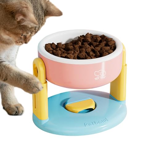 Erhöhter Katzennapf – Welpennapf, Katzennapf | Hundenapf Mit Saugnapf, Verstellbarer Futterspender, Tragbarer, Höhenverstellbarer Futterspender, Erhöhter Wassernapf Mit Saugnapf Für Kätzchen, Welpen U von Naqqios