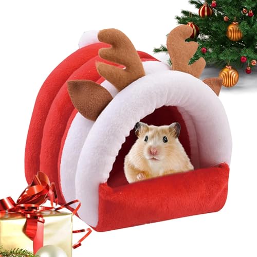 Hamsterbett für Weihnachten – Kleines gemütliches Weihnachtshamsternest, Weihnachtszelt für Haustiere, mit abnehmbarer Baumwolle, Zelthaus für Hamster, Urlaubszelt für Hamster, C Hamsterbett für Weihnachten – Kleines gemütliches Weihnachtshamsternest, Weihnachtszelt für Haustiere, mit abnehmbarer Baumwolle, Zelthaus für Hamster, Urlaubszelt für Hamster, C von Naqqios