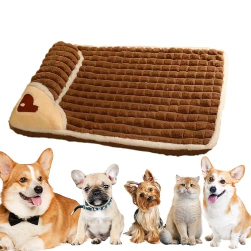 Haustierbett – waschbare Matte für Haustiere, orthopädisches Haustierbett | -Bettmatte aus Plüsch für Hunde, rutschfest, weich und waschbar Haustierbett – waschbare Matte für Haustiere, orthopädisches Haustierbett | -Bettmatte aus Plüsch für Hunde, rutschfest, weich und waschbar von Naqqios