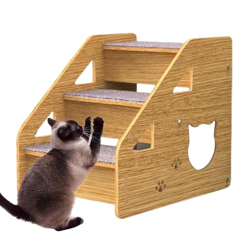 Haustiertreppe Für Couch – 3-stufige Hundetreppe Für Mittelgroße/kleine Hunde, Bettleiter Für Alte Katzen, Hunderampe Für Bett | rutschfeste Trittstufe Für Katzen Aus, Tragbare Hunde-/Katzenleite Haustiertreppe Für Couch – 3-stufige Hundetreppe Für Mittelgroße/kleine Hunde, Bettleiter Für Alte Katzen, Hunderampe Für Bett | rutschfeste Trittstufe Für Katzen Aus, Tragbare Hunde-/Katzenleite von Naqqios