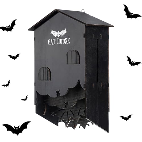 Holzfledermaus Nest - 440,5 G Gartenfledermäuse Haus, Gärten Wildlife Batt Houses | Batts Conservation Box, DREI Kammerwandhalterungen Kisten | Natürliche Wildlifes Lebensraum Für Hinterhofbaum Holzfledermaus Nest - 440,5 G Gartenfledermäuse Haus, Gärten Wildlife Batt Houses | Batts Conservation Box, DREI Kammerwandhalterungen Kisten | Natürliche Wildlifes Lebensraum Für Hinterhofbaum von Naqqios