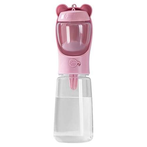 Hunde-Wasserflasche mit Futternapf, 2-in-1-Haustierbedarf, Trinkzubehör, Futterbedarf, gute Abdichtung für Spaziergänge Hunde-Wasserflasche mit Futternapf, 2-in-1-Haustierbedarf, Trinkzubehör, Futterbedarf, gute Abdichtung für Spaziergänge von Naqqios
