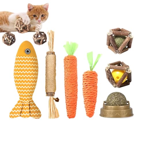Katze Kauspielzeug - Innenkauenspielzeug, Haustierhygiene -Werkzeug | Playtime dentals Toy, Tägliche Zahnunterstützung, Kinderkauen -Trainingset, Tragbare Mundpflege Von Haustieren, Haustierkauen Katze Kauspielzeug - Innenkauenspielzeug, Haustierhygiene -Werkzeug | Playtime dentals Toy, Tägliche Zahnunterstützung, Kinderkauen -Trainingset, Tragbare Mundpflege Von Haustieren, Haustierkauen von Naqqios