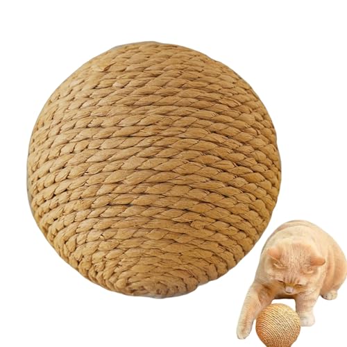 Katzenspielzeug – Ball für Katzen, Kratzbaum für Kätzchen mit Sound | Kratzball für Katzen, natürliches Spielzeug C Ball, großer Kratzball für Welpen für Katzen, Kätzchen, Kaninchen, Welpen Katzenspielzeug – Ball für Katzen, Kratzbaum für Kätzchen mit Sound | Kratzball für Katzen, natürliches Spielzeug C Ball, großer Kratzball für Welpen für Katzen, Kätzchen, Kaninchen, Welpen von Naqqios