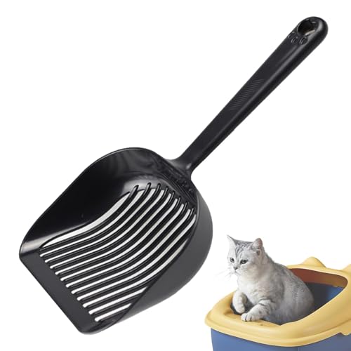 Katzentoilettenschaufel – Katzenstreuschaufel | Erweitertes Katzenstreusieb mit rutschfestem Griff und ergonomischem Design, langlebiger Pop-Schaufelreiniger, langer Kotsieb Katzentoilettenschaufel – Katzenstreuschaufel | Erweitertes Katzenstreusieb mit rutschfestem Griff und ergonomischem Design, langlebiger Pop-Schaufelreiniger, langer Kotsieb von Naqqios