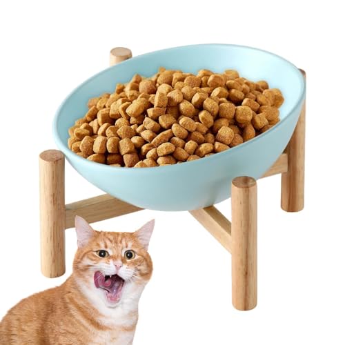 Keramik-Hundenäpfe mit Ständer, erhöhte Hundenäpfe aus Keramik, auslaufsichere Keramik-Hundenäpfe mit B-Ständer von Naqqios