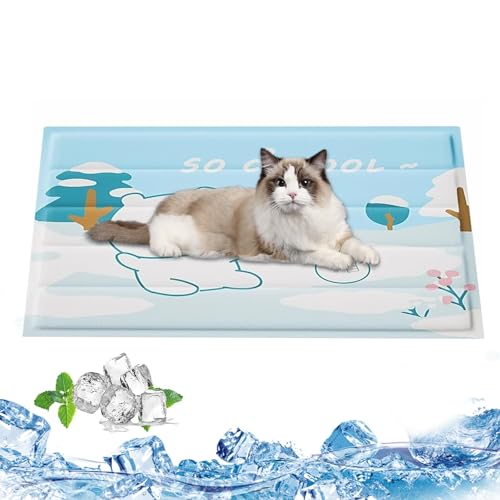 Kühlende Hundedecke, Kühlende Hundebettmatten | Katze schlafende Zwingerunterlage Decke,Atmungsaktive Hundekühlbett-Kühlmatten, Haustierkühlbettmatte für kleine mittelgroße Haustiere, Katzen, Hunde Kühlende Hundedecke, Kühlende Hundebettmatten | Katze schlafende Zwingerunterlage Decke,Atmungsaktive Hundekühlbett-Kühlmatten, Haustierkühlbettmatte für kleine mittelgroße Haustiere, Katzen, Hunde von Naqqios