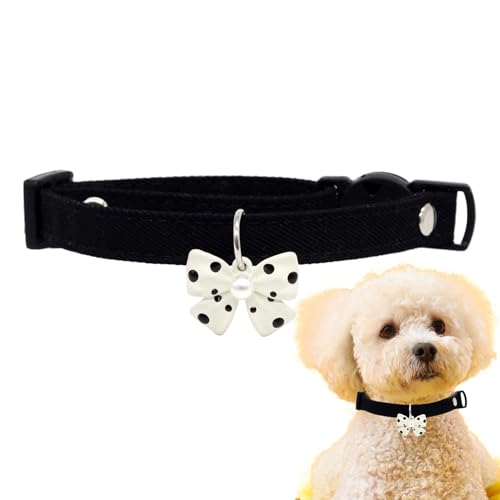 Mit Fliege – verstellbare Halsbänder mit Fliege für Hunde | Halsband aus bequemer Baumwolle, Kragen aus Nylon, verstellbar, weiche Hundewindel für kleine Hunde Mit Fliege – verstellbare Halsbänder mit Fliege für Hunde | Halsband aus bequemer Baumwolle, Kragen aus Nylon, verstellbar, weiche Hundewindel für kleine Hunde von Naqqios