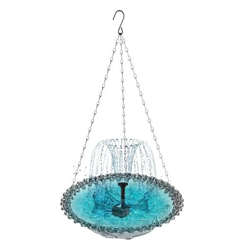 Naqqios Balkon Vogelschale - Hängende Vogelhäuschen, Outdoor Vogelbäder | Outdoors Vogelbäder - Vogelwasserbrunnen, hängende Vogelfuttermittel, Solar Bird Fountain, Gartenvogelfutterhäusch Naqqios Balkon Vogelschale - Hängende Vogelhäuschen, Outdoor Vogelbäder | Outdoors Vogelbäder - Vogelwasserbrunnen, hängende Vogelfuttermittel, Solar Bird Fountain, Gartenvogelfutterhäusch von Naqqios