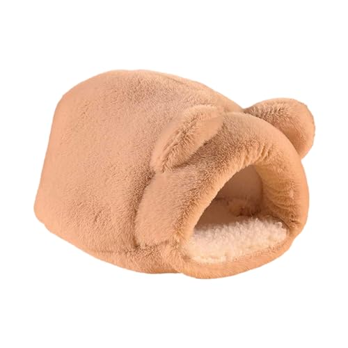 Naqqios Hamster-Schlafhöhle, Samt-Baumwoll-Hamcock-Plüschhamster, bequemes Fleece-Hamsterhaus, warmer Zwerghamsterkäfig mit weicher Matte, Kleintierhöhlenbett für Chinchilla-Hamster, Gleiter, Kätzchen Naqqios Hamster-Schlafhöhle, Samt-Baumwoll-Hamcock-Plüschhamster, bequemes Fleece-Hamsterhaus, warmer Zwerghamsterkäfig mit weicher Matte, Kleintierhöhlenbett für Chinchilla-Hamster, Gleiter, Kätzchen von Naqqios