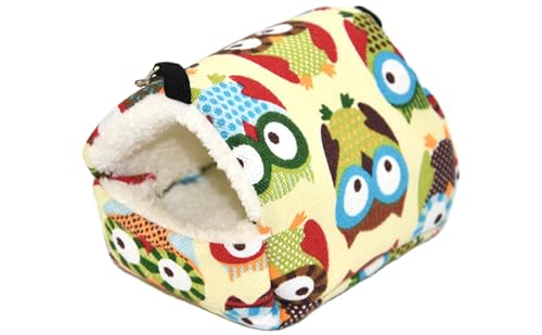 Naqqios Hamster-Schlafhöhle, Samt-Baumwoll-Hamcock-Plüschhamster, bequemes Fleece-Hamsterhaus, warmer Zwerghamsterkäfig mit weicher Matte, Kleintierhöhlenbett für Chinchilla-Hamster, Gleiter, Kätzchen Naqqios Hamster-Schlafhöhle, Samt-Baumwoll-Hamcock-Plüschhamster, bequemes Fleece-Hamsterhaus, warmer Zwerghamsterkäfig mit weicher Matte, Kleintierhöhlenbett für Chinchilla-Hamster, Gleiter, Kätzchen von Naqqios