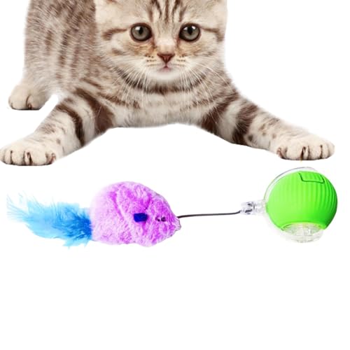 Naqqios Interaktiver Ball für Katzen – Katzenspielzeug mit rollendem Ball für Katzen im Innenbereich, automatischer Rollball für Katzen im Innenbereich | Intelligentes Spielzeug für GA Naqqios Interaktiver Ball für Katzen – Katzenspielzeug mit rollendem Ball für Katzen im Innenbereich, automatischer Rollball für Katzen im Innenbereich | Intelligentes Spielzeug für GA von Naqqios