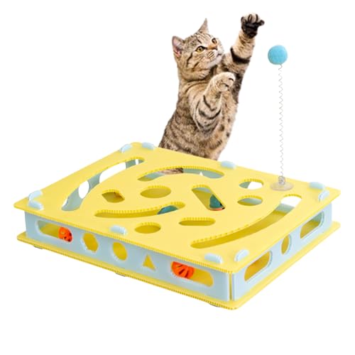Naqqios Interaktives Katzenspielzeug -Puzzle - PRT Mental Training Toy, Multifunktionales Katzenspiel | Loch -Digging Maze -Spiele, Mentale Stimulationsbox Kätzchenzubehör Für Langeweile Relief - Naqqios Interaktives Katzenspielzeug -Puzzle - PRT Mental Training Toy, Multifunktionales Katzenspiel | Loch -Digging Maze -Spiele, Mentale Stimulationsbox Kätzchenzubehör Für Langeweile Relief - von Naqqios