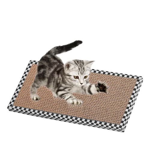 Naqqios Kratzbrett – Scrack Scrack Pad gefüllt Lable, interaktives Kratzbrett für Katzen | Kratzfestes Katzenbrett, beste Kratzbrett, extra großer Kratzer, Spielzeug für den Innenbereich von Naqqios