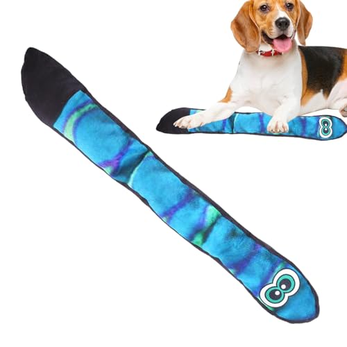 Naqqios Plüschspielzeug für Hunde – Kauspielzeug aus Plüsch für Hunde | Plüschspielzeug für quietschende Welpen – Schlange für Haustiere, quietschendes Hundespielzeug Naqqios Plüschspielzeug für Hunde – Kauspielzeug aus Plüsch für Hunde | Plüschspielzeug für quietschende Welpen – Schlange für Haustiere, quietschendes Hundespielzeug von Naqqios