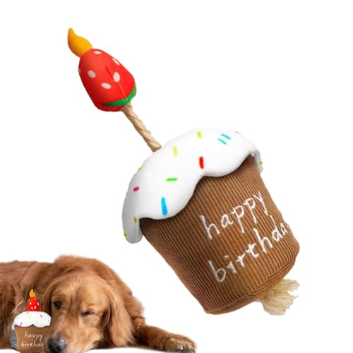 Naqqios Quietschendes Hundespielzeug – Plüsch-Spielzeug für Haustiere, Plüschspielzeug für Haustiere in Kuchenform | Tragbares Kauspielzeug für Hunde, Spielzeug Naqqios Quietschendes Hundespielzeug – Plüsch-Spielzeug für Haustiere, Plüschspielzeug für Haustiere in Kuchenform | Tragbares Kauspielzeug für Hunde, Spielzeug von Naqqios