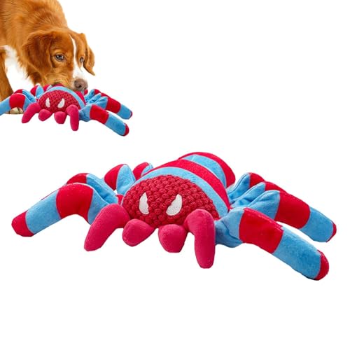 Naqqios Spinnen-Hundespielzeug – Bissfestes, interaktives Spinnen-Plüschspielzeug mit Sound für Hunde | Robustes und langlebiges Hundespielzeug, quietschendes Hundespielzeug zum Zahnen Naqqios Spinnen-Hundespielzeug – Bissfestes, interaktives Spinnen-Plüschspielzeug mit Sound für Hunde | Robustes und langlebiges Hundespielzeug, quietschendes Hundespielzeug zum Zahnen von Naqqios