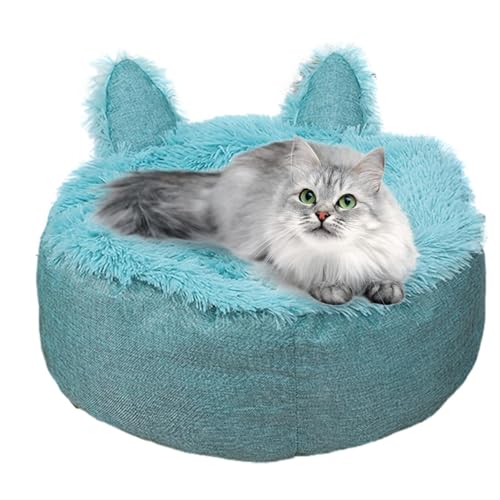 Plüschbett für Katzen – rundes Plüschbett für Haustiere, rutschfestes Schlafbett für Haustiere, wasserdicht, Schlafbett für Katzen, staubdicht, Bett Plüschbett für Katzen – rundes Plüschbett für Haustiere, rutschfestes Schlafbett für Haustiere, wasserdicht, Schlafbett für Katzen, staubdicht, Bett von Naqqios