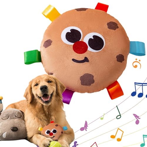 Quietschendes Hundespielzeug – quietschendes Hundespielzeug, quietschendes Kauspielzeug für Haustiere, Plüsch, Donut-Spielzeug für Hunde, Spielzeug Quietschendes Hundespielzeug – quietschendes Hundespielzeug, quietschendes Kauspielzeug für Haustiere, Plüsch, Donut-Spielzeug für Hunde, Spielzeug von Naqqios