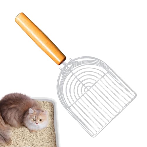 Scoop Katzentoilette Kitty – Müllschaufel für Haustiere, Scoop für schwere Katzenstreu, Schaufel, Antihaft, Katzentrennung mit Holzgriff Scoop Katzentoilette Kitty – Müllschaufel für Haustiere, Scoop für schwere Katzenstreu, Schaufel, Antihaft, Katzentrennung mit Holzgriff von Naqqios