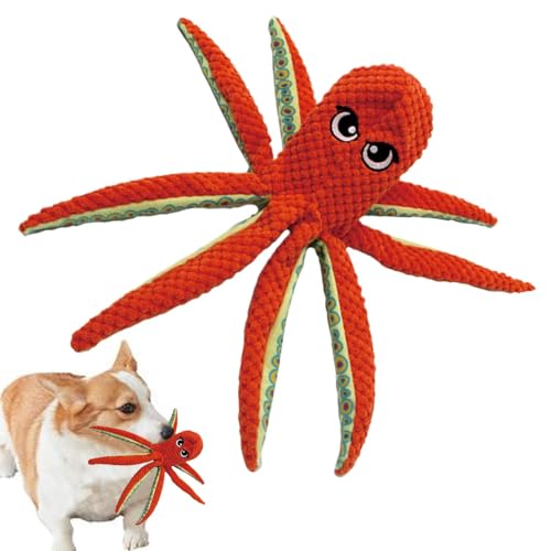 Tough Dog Chew Toys - octopus -geformtes Kauspielzeug, Quietschende Plüschhundspielzeug | Interaktives Haustierspielzeug, Kreatives Haustier -Zahnen -octopus -Puppe, Heavy Duty Dog Chew Toy, Haustier Tough Dog Chew Toys - octopus -geformtes Kauspielzeug, Quietschende Plüschhundspielzeug | Interaktives Haustierspielzeug, Kreatives Haustier -Zahnen -octopus -Puppe, Heavy Duty Dog Chew Toy, Haustier von Naqqios