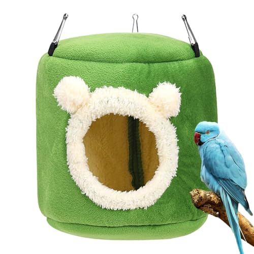 Warmes Papageiennest – Papageien-Kuschelzelt, weiches Papageienbett mit 3 Haken, Winter-Vogelhaus-Spielzeug, große Winter-Vogelkäfige, Komfort-Wärmer Warmes Papageiennest – Papageien-Kuschelzelt, weiches Papageienbett mit 3 Haken, Winter-Vogelhaus-Spielzeug, große Winter-Vogelkäfige, Komfort-Wärmer von Naqqios