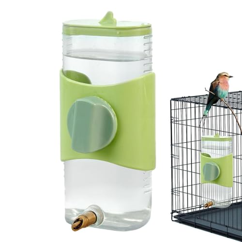 Wasserspender für Wellensittiche – Wasserflasche für Papageien, automatischer Vogelfutterspender | Wasserspender für Vögel, Futterstation für Papageien, Zubehör für Papageien von Naqqios