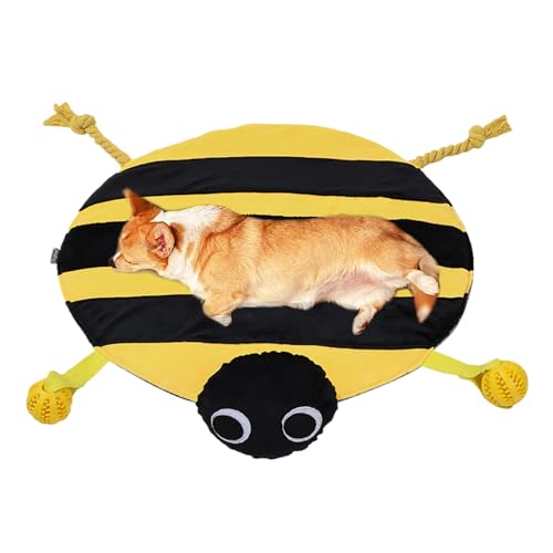 Welpenspielmatte - Quietschende Spielzeugmatte, Welpenfuttermatte | Hundeaktivität Teppich, Trainingsplay -Mat, Reduzierung Des Langeweile Teppich, Hunde Interactive Treat Game Langeweile Relief Fütte von Naqqios