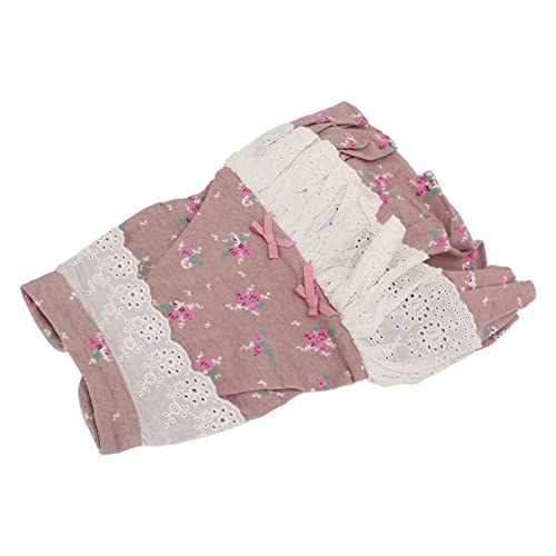 Floral Bowknot Hundekleid Baumwolle Kleid Hautfreundlich für Katzen für Hunde für kleine Haustiere (S) von Naroote
