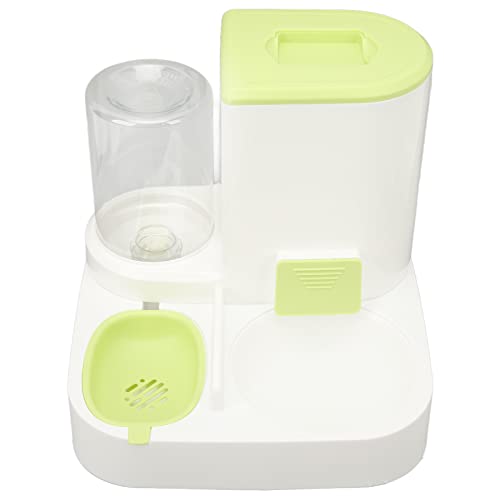 Fütterungsleiter für Wasserspender für Haustiere, geruchsneutral, automatisch, für die Reinigung mit dem Futterbehälter, 2,2 l (grün) von Naroote