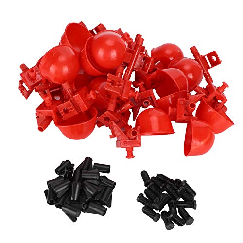 Hühnerwasserbecher, Hühnertränke, Rot, Geflügelwassertrinker, Haustierbedarf, 20 Stück, Hühnerwasserspender, Geflügeltränkebecher für Ente, Küken, Gans, Truthahn, Hase und Vogel Hühnerwasserbecher, Hühnertränke, Rot, Geflügelwassertrinker, Haustierbedarf, 20 Stück, Hühnerwasserspender, Geflügeltränkebecher für Ente, Küken, Gans, Truthahn, Hase und Vogel von Naroote