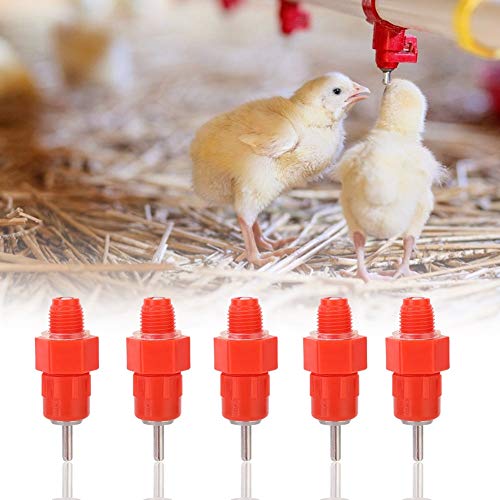 Hühnerwassernippel, Hühnerwasserfutter 100pcs Automatische Hühnerwasserer 360 Grad Geflügelwater Nippel Trinker Futterhäuschern Hühner Wasserer Brustwarzen für Hühnerzent Goose Trinken Hühnerwassernippel, Hühnerwasserfutter 100pcs Automatische Hühnerwasserer 360 Grad Geflügelwater Nippel Trinker Futterhäuschern Hühner Wasserer Brustwarzen für Hühnerzent Goose Trinken von Naroote