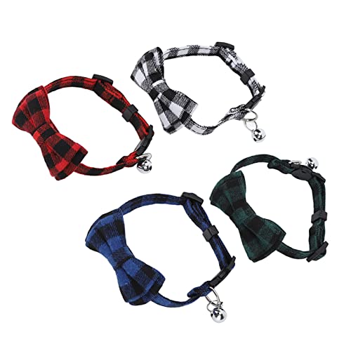 Hundehalsband mit Fliege, Hundehalsbänder für Kleine Hunde, Niedliche Fliege, 4 Stück, Haustierhalsband, Karierte Hundefliege für Kleine, Mittelgroße, Große Jungen, Mädchen, Hundehalsband mit Fliege, Hundehalsbänder für Kleine Hunde, Niedliche Fliege, 4 Stück, Haustierhalsband, Karierte Hundefliege für Kleine, Mittelgroße, Große Jungen, Mädchen, von Naroote