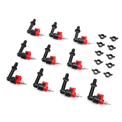 Naroote Kaninchen-Wasserspender, Kaninchen-Bewässerungssystem, 10 Stück, Automatische Wassernippeltränke, Futterspender, Kaninchen-Wasserspender, Geflügel-Bewässerungssystem für von Naroote