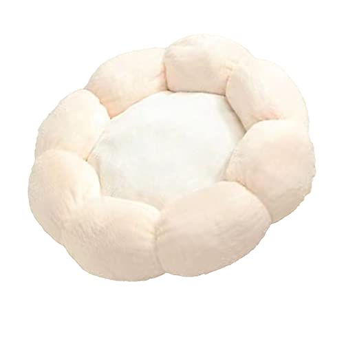 Katzenkissenbett, Warm und Hautfreundlich, Weiches Hunde-Katzenbett, 360-Grad-Unterstützung für Schlafzimmerbalkon (Durchmesser 55cm/21.7in (innerhalb von 9kg/19.8lb)) von Naroote