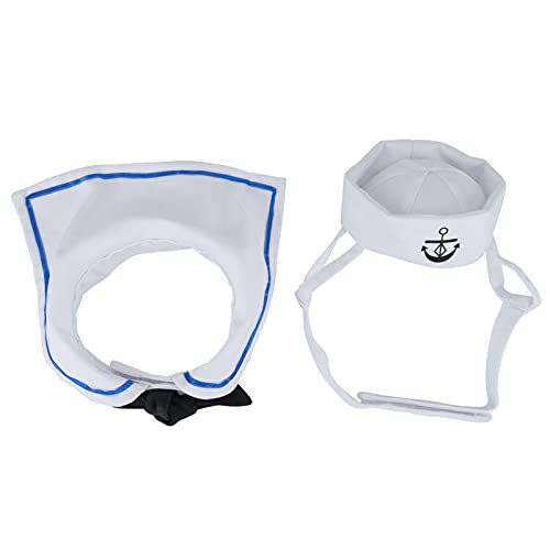 Katzenkostüm, Halloween-Kostüme für Katzen, Katzen-Outfit, Hunde-Outfit, Cosplay-Bekleidung, Hunde, Halloween-Katzen-Seemannsmütze mit Krawattenkragen, Haustier-Seemannskostüm Katzenkostüm, Halloween-Kostüme für Katzen, Katzen-Outfit, Hunde-Outfit, Cosplay-Bekleidung, Hunde, Halloween-Katzen-Seemannsmütze mit Krawattenkragen, Haustier-Seemannskostüm von Naroote