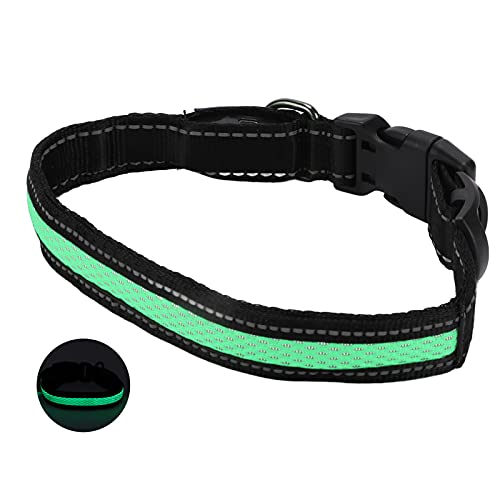 Leuchtendes Katzenhalsband, Leuchtende Hundehalsbänder, Wiederaufladbar, Leuchtet Im Dunkeln, LED-Hundehalsband, Leuchtendes Hundehalsband mit Reflektierenden Streifen für Leuchtendes Katzenhalsband, Leuchtende Hundehalsbänder, Wiederaufladbar, Leuchtet Im Dunkeln, LED-Hundehalsband, Leuchtendes Hundehalsband mit Reflektierenden Streifen für von Naroote