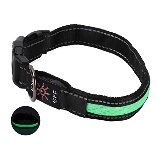 Leuchtendes Katzenhalsband, Leuchtende Hundehalsbänder, Wiederaufladbar, Leuchtet Im Dunkeln, LED-Hundehalsband, Leuchtendes Hundehalsband mit Reflektierenden Streifen für Leuchtendes Katzenhalsband, Leuchtende Hundehalsbänder, Wiederaufladbar, Leuchtet Im Dunkeln, LED-Hundehalsband, Leuchtendes Hundehalsband mit Reflektierenden Streifen für von Naroote