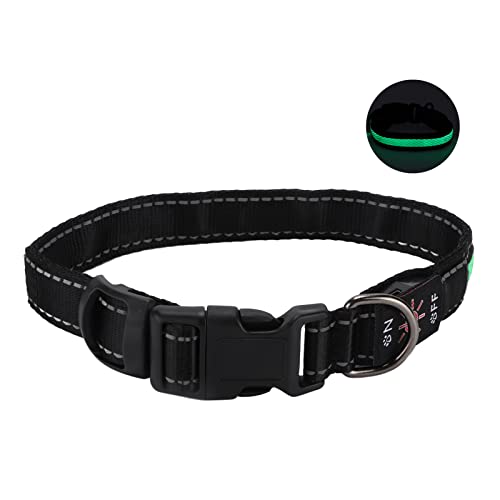 Naroote Leuchtendes Katzenhalsband, Leuchtende Hundehalsbänder, Wiederaufladbar, Leuchtet Im Dunkeln, LED-Hundehalsband, Leuchtendes Hundehalsband mit Reflektierenden Streifen für Naroote Leuchtendes Katzenhalsband, Leuchtende Hundehalsbänder, Wiederaufladbar, Leuchtet Im Dunkeln, LED-Hundehalsband, Leuchtendes Hundehalsband mit Reflektierenden Streifen für von Naroote