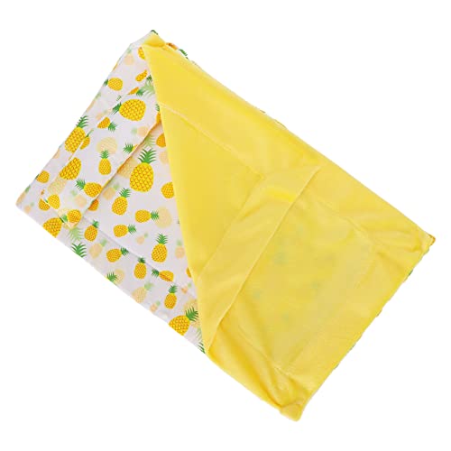 Naroote Bärtiges Drachenbett, Bärtiger Drachenträger Reptilienschlafsack, Leicht zu Reinigen, Bequem (Ananas + Gelbe Steppdecke) von Naroote