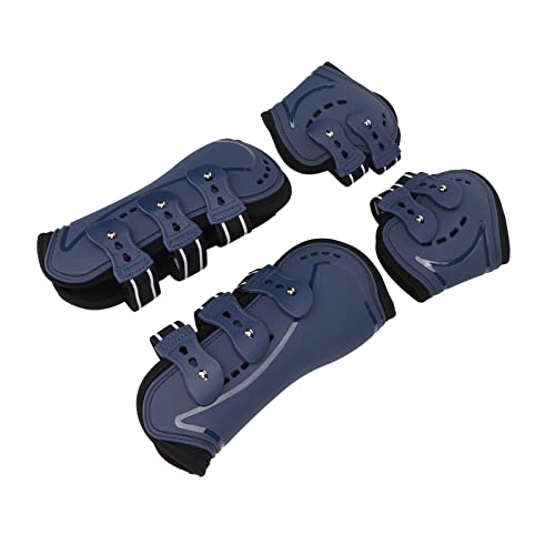 Naroote Gamaschen Pferd, Gamaschen 4Er Set, Vorne Hinter Paar Springgamaschen für Pferde Bequeme Bandagen Gamaschen Wasserdicht Gamaschen für das Laufen (M) von Naroote